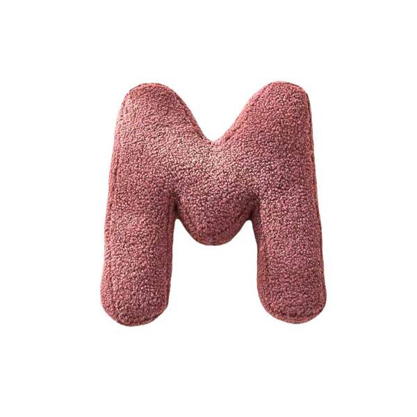 Mea Living Buchstabenkissen "M" rose Kostenloser Versand