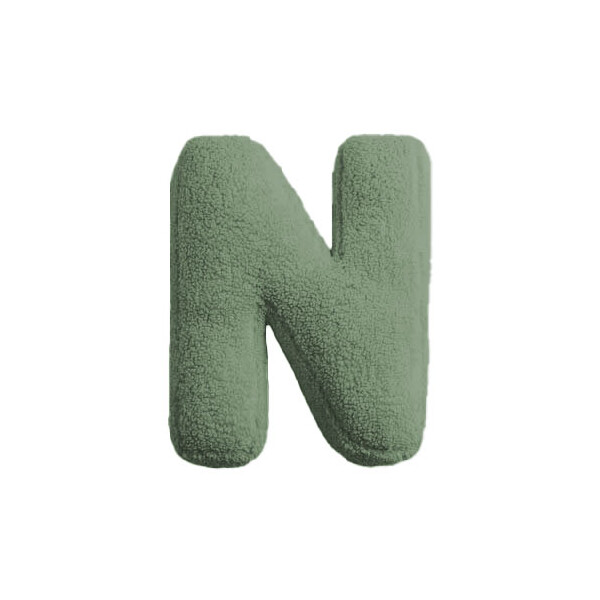 Mea Living Buchstabenkissen "N" grün
