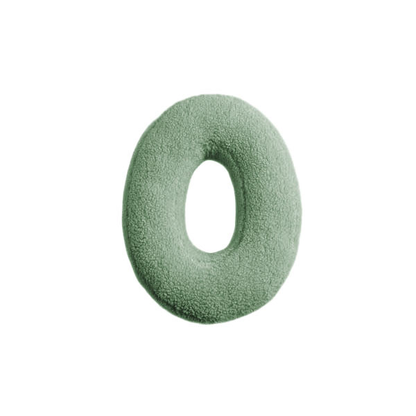 Mea Living Buchstabenkissen "O" grün