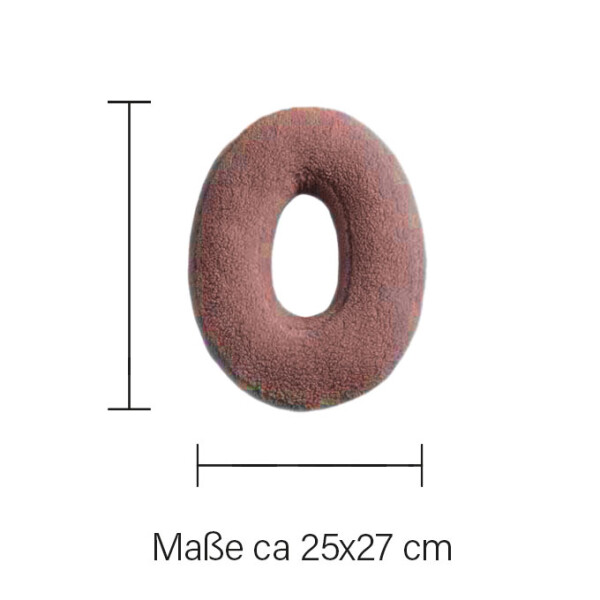 Mea Living Buchstabenkissen "O" rose Günstig kaufen