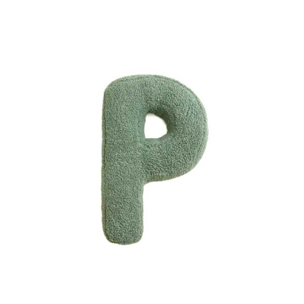 Mea Living Buchstabenkissen "P" grün