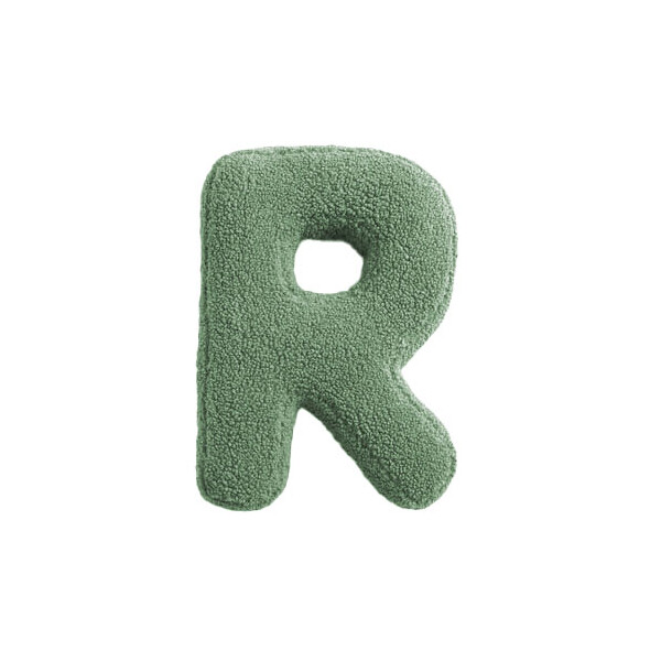 Mea Living Buchstabenkissen "R" grün