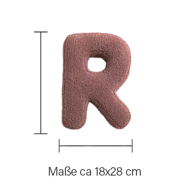 Mea Living Buchstabenkissen "R" rose Black Friday