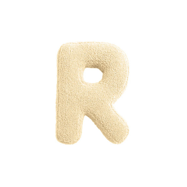 Mea Living Buchstabenkissen "R" wollweiss