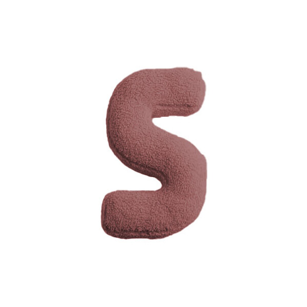 Mea Living Buchstabenkissen "S" rose