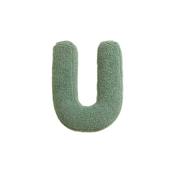 Mea Living Buchstabenkissen "U" grün
