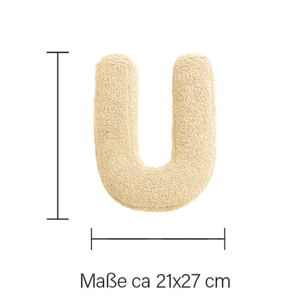 Mea Living Buchstabenkissen "U" wollweiss Top Angebot