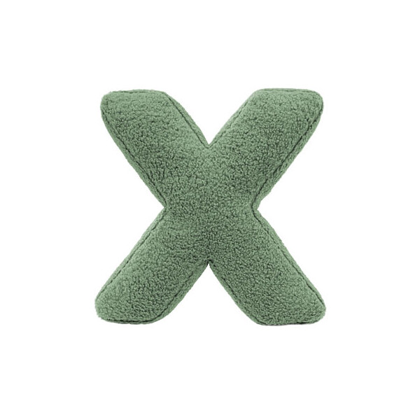 Mea Living Buchstabenkissen "X" grün
