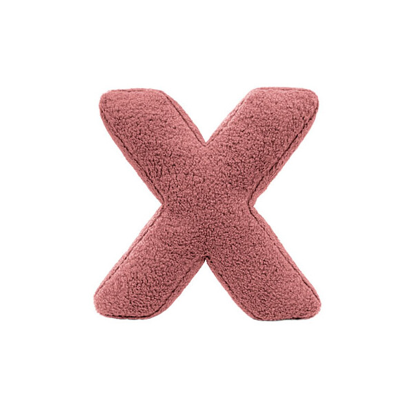 Mea Living Buchstabenkissen "X" rose