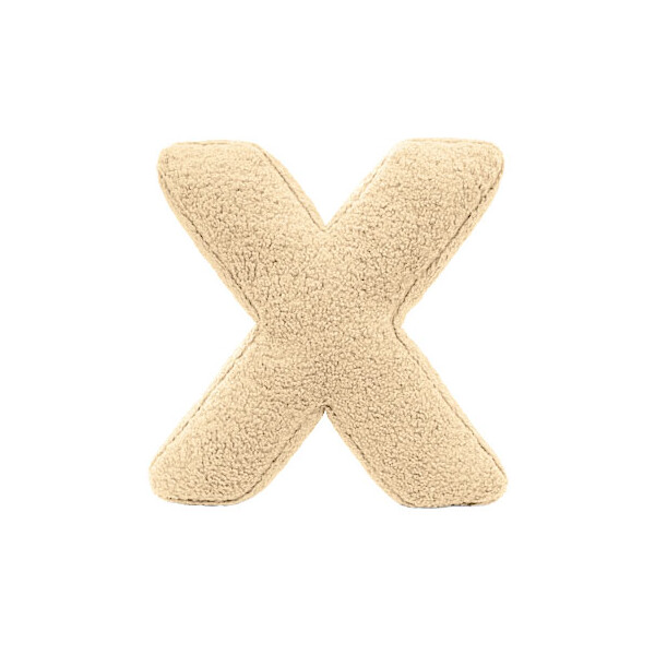Mea Living Buchstabenkissen "X" wollweiss
