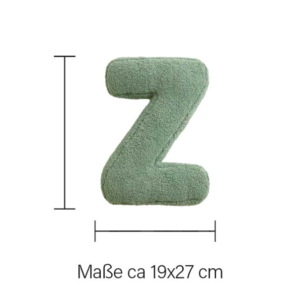 Mea Living Buchstabenkissen "Z" grün Sonderangebote