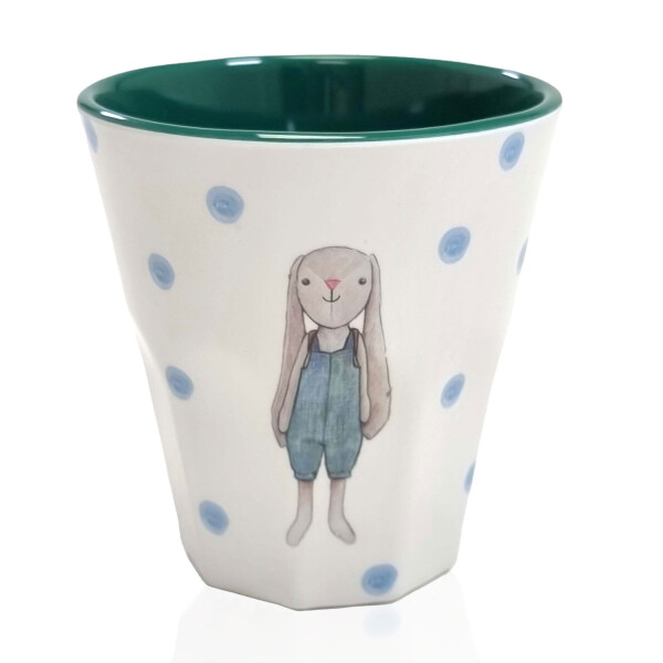 Mea Living Melamin Becher grün "Hase Hugo" Sonderangebot der Fabrik