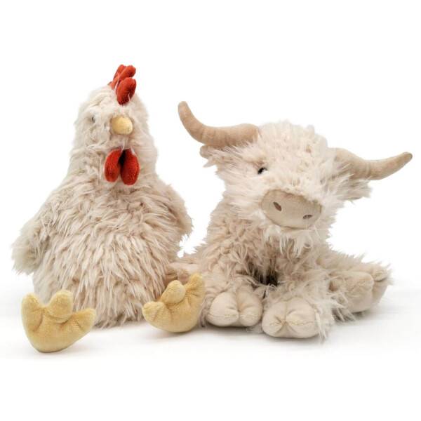 Mea Living Plüschtier Farmtier Huhn weiß 30 cm 50% Rabatt mit kostenlosem Versand