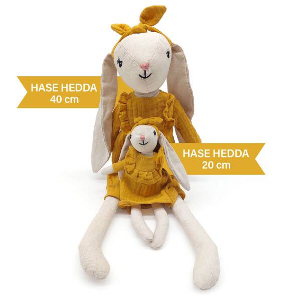 Mea Living Stoffpuppe "Hase Hedda" groß 40 cm Schlussverkauf