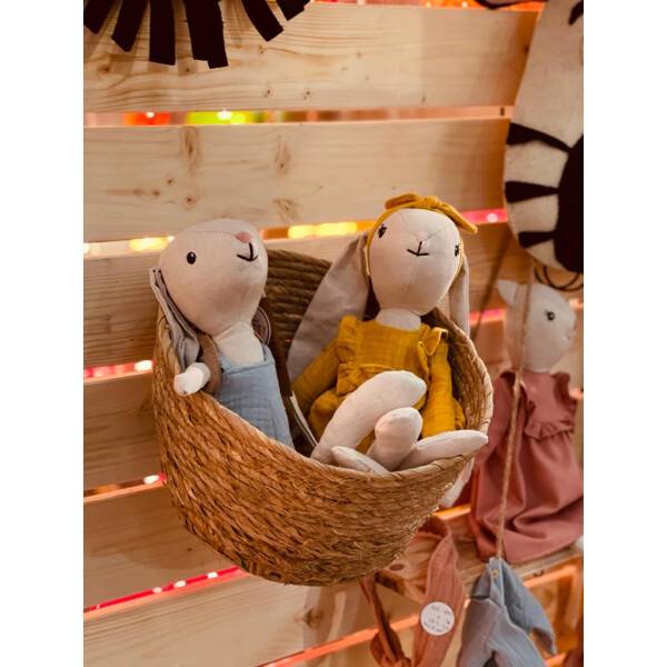 Mea Living Stoffpuppe "Hase Hedda" groß 40 cm Schlussverkauf