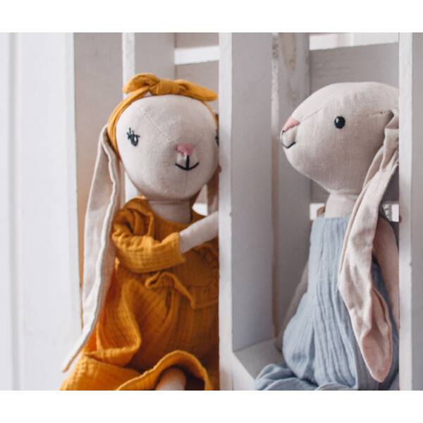 Mea Living Stoffpuppe "Hase Hedda" groß 40 cm Schlussverkauf