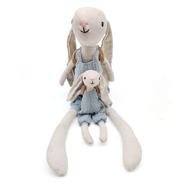 Mea Living Stoffpuppe "Hase Hugo" klein 20cm Fabrikverkauf