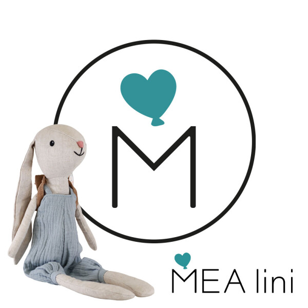 Mea Living Stoffpuppe "Hase Hugo" klein 20cm Fabrikverkauf