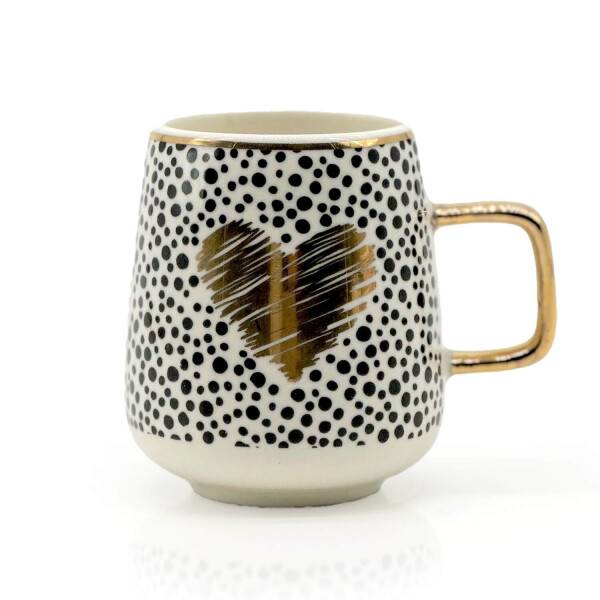 Mea Living Espressotasse gold "Herz gestrichelt"