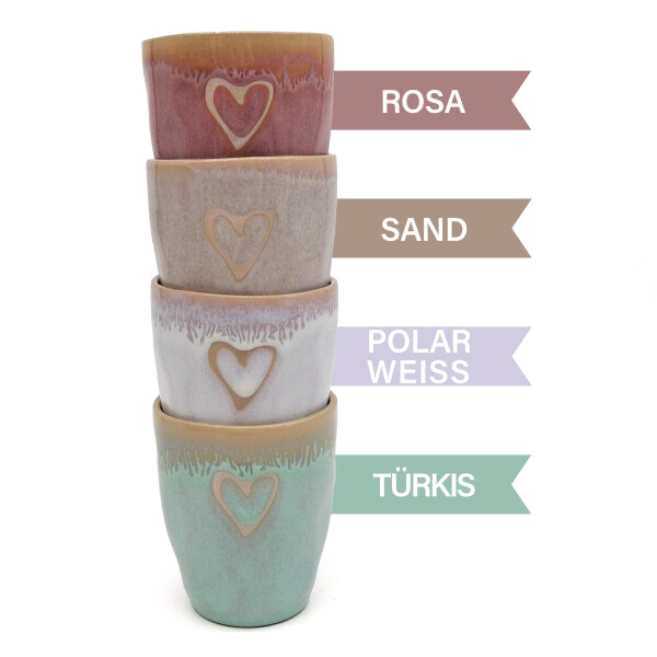 Mea Living Stoneware Espressobecher "Herz" sand Top Angebot