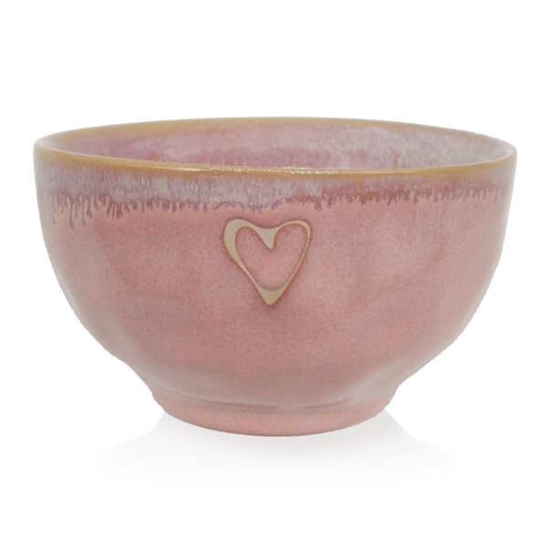 Mea Living Stoneware Schale "Herz" rosa