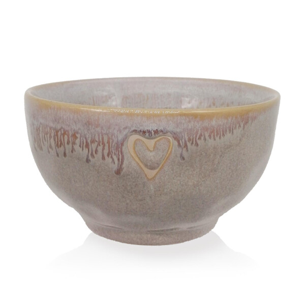 Mea Living Stoneware Schale "Herz" sand