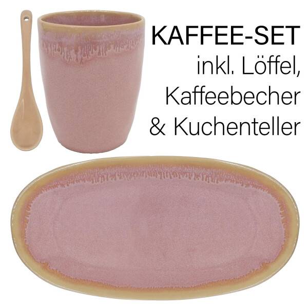 Mea Living Stoneware Set L rosa Bis zu 65% Rabatt