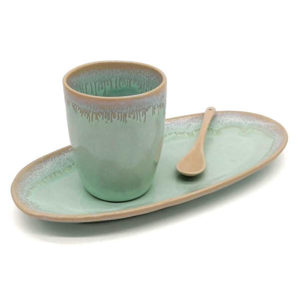 Mea Living Stoneware Set L türkis Sonderangebot der Fabrik