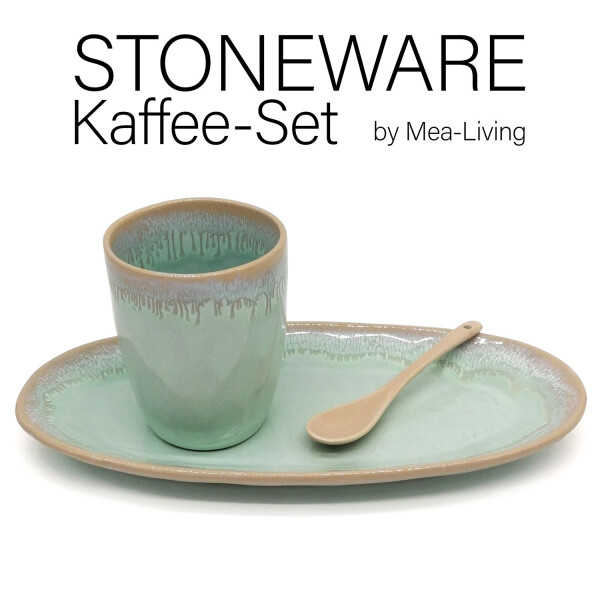 Mea Living Stoneware Set L türkis Sonderangebot der Fabrik