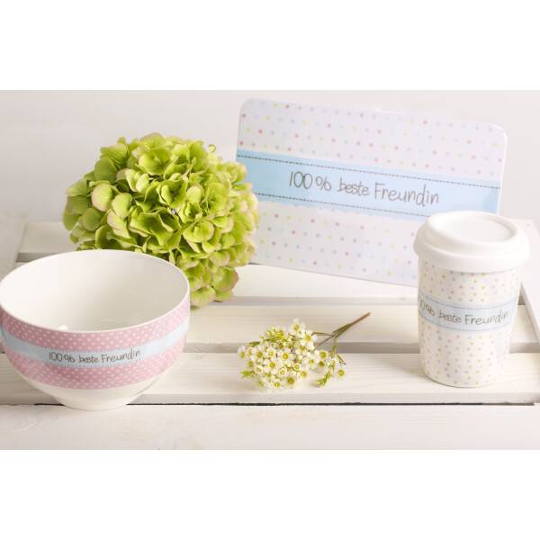 Mea Living Tasse mit Henkel "100% Beste Freundin" 50% Rabatt mit kostenlosem Versand