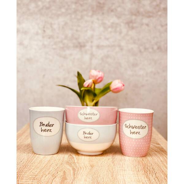 Mea Living Tasse mit Henkel "Bruderherz" Fabrikladen