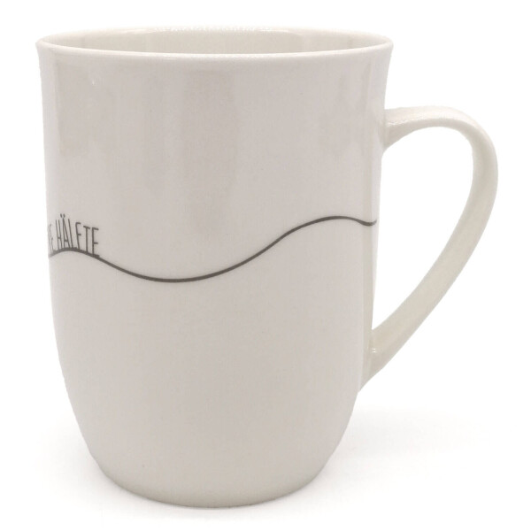 Mea Living Tasse mit Henkel "Herz geschwungen bessere Hälfte" anthrazit Rabatte dieses Monats