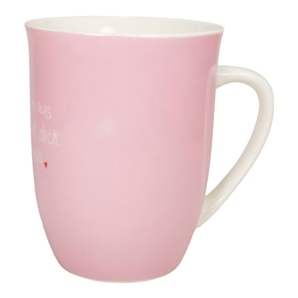 Mea Living Tasse mit Henkel "Hitze dehnt sich aus, also bin ich nicht dick sondern heiss" Auslauf