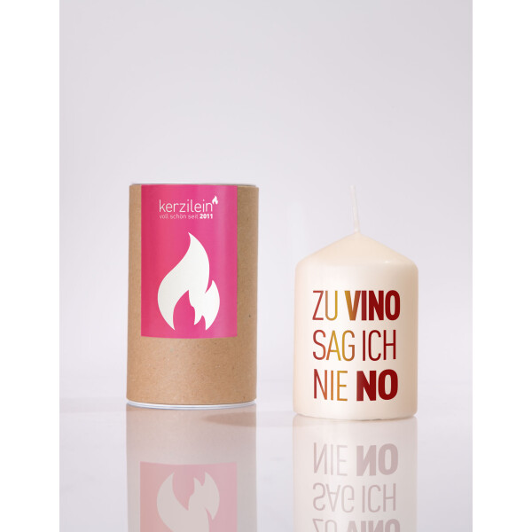 Mea Living Flämmchen, dunkelrot "zu vino sag ich nie no"