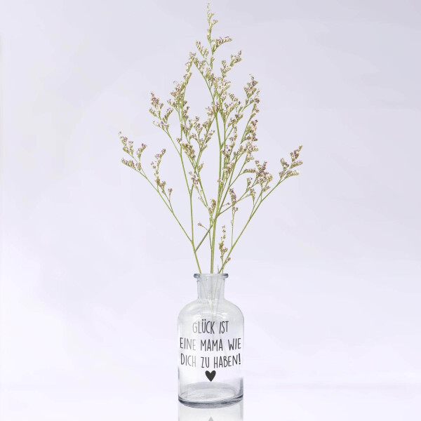 Mea Living Glas mit Stabkerze, weiß/anthrazit "GLÜCK IST EINE MAMA WIE DICH ZU HABEN" Online Outlet