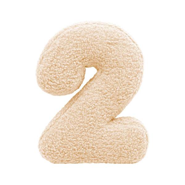 Mea Living Zahlenkissen "2" wollweiss