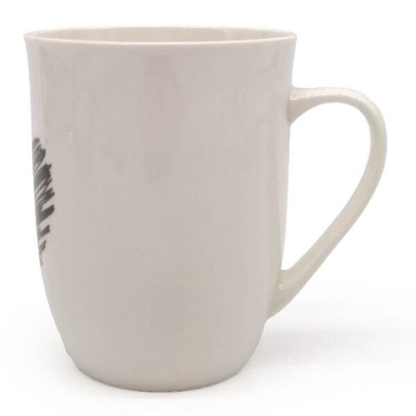 Mea Living Tasse mit Henkel "Herz gestrichelt" anthrazit Versandkostenfrei