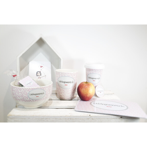 Mea Living Tasse mit Henkel "Lieblingsmensch" grau Osterangebot