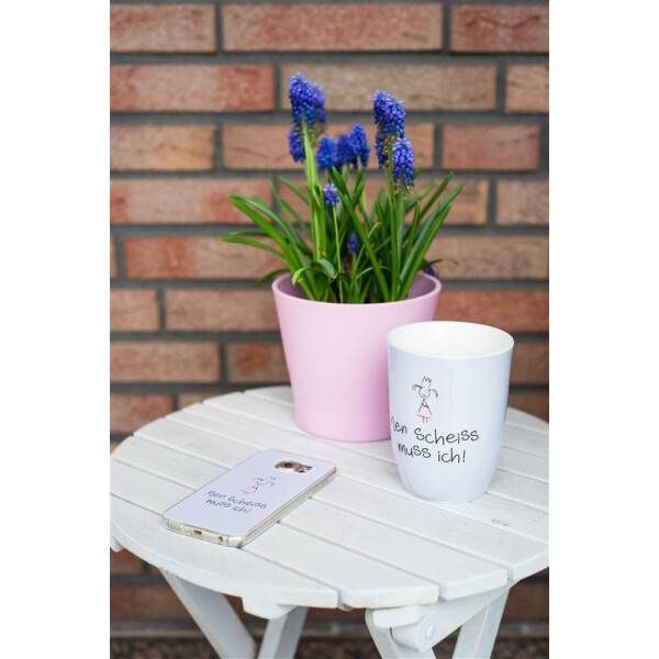 Mea Living Tasse mit Henkel "nen scheiss muss ich" grau Neueste Mode
