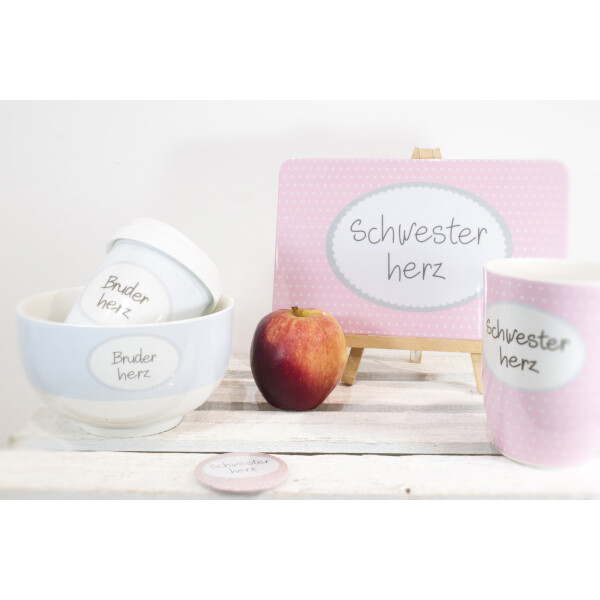 Mea Living Tasse mit Henkel "Schwesterherz" Räumungsverkauf