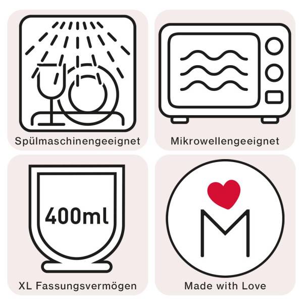 Mea Living Tasse ohne Henkel lasiert , blau, Motiv Anker Riesige Ersparnisse