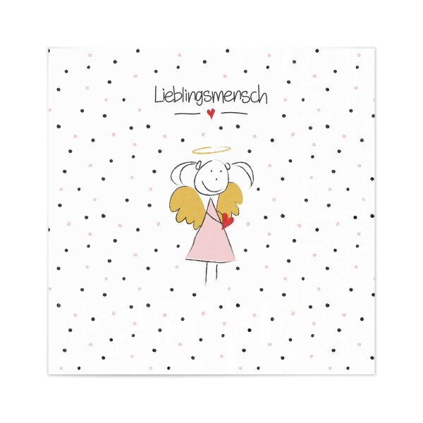 Mea Living Tasse Schutzengel Motiv "Lieblingsmensch" rosa Kostenlose Rückgabe