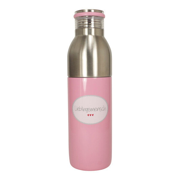 Mea Living Thermoflasche "Lieblingsmensch" rosa Zeitbegrenzte Promotion