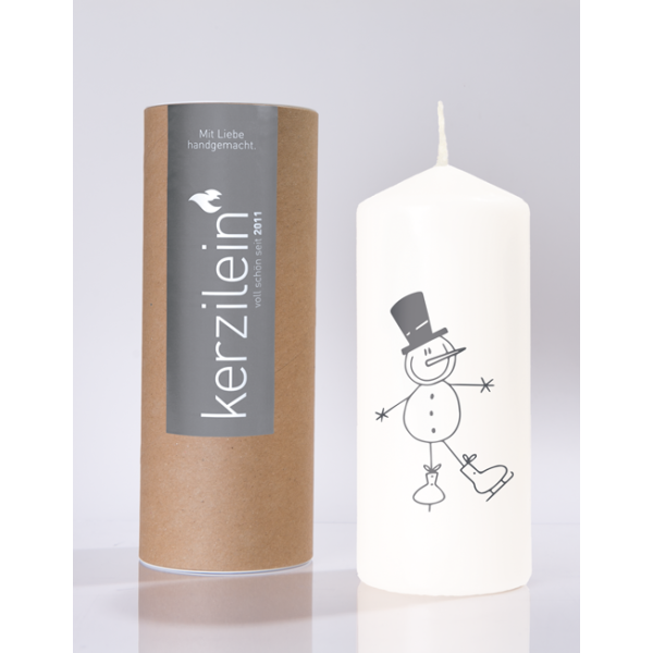 Mea Living Flamme, weiß/anthrazit "Schneemann" Kostenloser Versand international