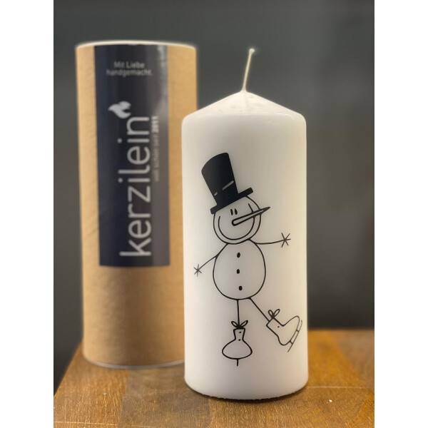 Mea Living Flamme, weiß/anthrazit "Schneemann" Kostenloser Versand international