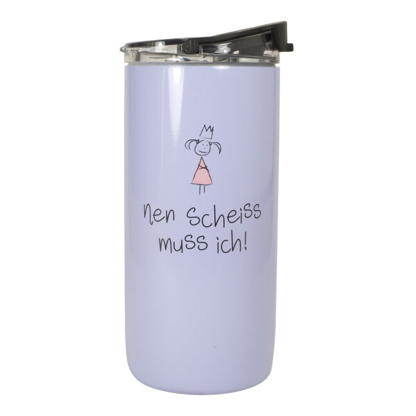 Mea Living Thermoflasche "nen scheiss muss ich!" lila Online Shopping