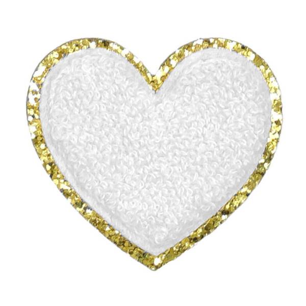 Mea Living Sticker "Herz" weiß/gold Glitter Limitierter Zeitrabatt
