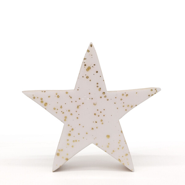 Mea Living Holzstern weiß/gold L - 20cm Osterangebot