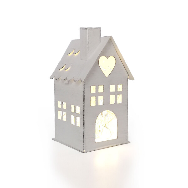 Mea Living Metallhäuser 3er Set, weiß - 10 cm/12cm/17 cm Super Sparpreis
