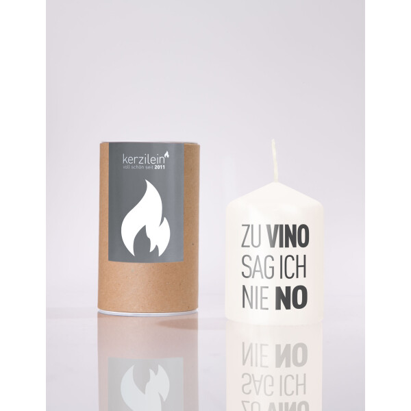 Mea Living Flämmchen, weiß/anthrazit "zu vino sag ich nie no" Nur für heute